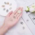 Miniatyrbillede 3 af 5: 6 stk Justerbare Metalspænder til Kæde Taske, Kædeled Tiny Clip til at Forkorte Længden af Metal Kæde Sort black