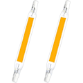 Miniatyrbillede 3 af 5: R7s LED Pære 118mm 10W Lineær Halogen Pære 2 stk LED Cob R7s Pærer Spotlight Pærer Dobbelt Endet J118 Spotlight Til Have Landskab Garage
