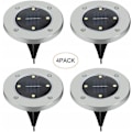 Miniatyrbild 1 av 5: Solcellslampa utomhusbelysning 4LED marklampa 4 stycken varmt ljus