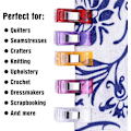 Miniatyrbillede 3 af 5: 100 stk. Multifunktionelle Syklips, Premium Quilteklips, Assorterede Farver Syklips til Sytilbehør Quiltetilbehør