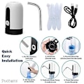 Miniatyrbillede 4 af 5: Vanddispenser - USB Opladning Vandpumpe Til Flaske Universal Pasform Vandflaske Pumpe Bærbar Elektrisk Vandkande Dispenser Drikk Vand Dispenser Hvid White