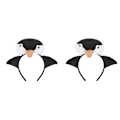 Pikkukuva 1 / 2: 3 kpl Pingviini Pääpanta Ihastuttava Pingviini Hiuspannan Pääasu Hiusten Asuste Halloween Juhlatarvike Keltainen 2pcs