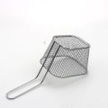 Miniatyrbilde 3 av 3: 2 stk Mini Firkantede Frityrkurver Bordservering Pommes Frites Kurv Pommes Frites Bord Matdisplay Mesh Kurv