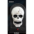 Miniatyrbillede 4 af 5: Halloween Dørklokke Ornament Holdbar Græskar Lydknap Dørklokke Halloween Fest Spøgelseshus Hemmeligt Værelse Favorabel Forside Bar (skelet)