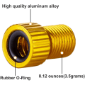 Miniatyrbilde 2 av 5: Ventiladapter, Konverter til Adapter for Sykkel, Pump Opp Dekk Ved Hjelp av Standardpumpe eller Luftkompressor (10 STK)