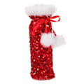Miniatyrbilde 1 av 3: 1 stk Julevinflaskepose Vinflaske Oppbevaringspose Spisebord Vinflaskedeksel Rød 28X13X1.5CM Red 28X13X1.5CM