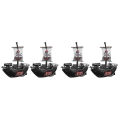 Miniatyrbillede 2 af 3: 6 stk Børne Pool Legetøj Elektrisk Piratskib Legetøj Piratskib Legetøj Sjov Badekar Legetøj 4 stk 16,5x15,3cm 4 pcs 16.5x15.3cm