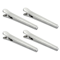 Miniatyrbild 1 av 3: 4-pack Matpåseförslutningsklämmor i Rostfritt Stål, Förslutningsklämmor för Snacks, Silver, 8x2x1,7 cm Silver 8X2X1.7CM