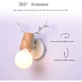 Miniatyrbilde 4 av 4: E27 Vegglampe Vegglampe Barnedekor Juldekor Hjortehode Lys Lampe For Soverom, Stue, Gang, Trapper