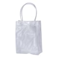 Miniatyrbillede 2 af 3: Transparent Plastik PVC Isvinpose Bærbar Totepose Gavepose Fødselsdagsfest Dekoration Bryllup Gave Lodret Stil Transparent 15x7x20cm Transparent 15x7x20cm