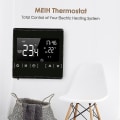 Miniatyrbilde 4 av 5: Smart LCD berøringsskjermtermostat for programmerbart elektrisk gulvvarmesystem termoregulator (1 stk)
