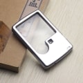 Miniatyrbillede 3 af 3: 6X 3X LED Forstørrelsesglas med lys, rektangulært LED-lys kort bærbart harpiks optisk linse barn spejl navn tablet forstørrelsesglas