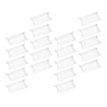 Miniatyrbillede 3 af 3: 20 stk. Pudeformet Slikæsker Transparent Plastik Slikæsker Bryllup Slik Indpakningsæsker Transparent Transparent 14X7X2.5CM