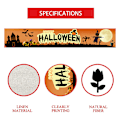 Pikkukuva 3 / 5: 4 kpl Spooky Haunted House Tree Ghost Witch Halloween pöytäliina, Keittiön ruokapöydän koriste kotiin juhliin 13x72 tuumaa
