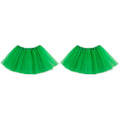 Miniatyrbilde 1 av 3: 6 stk Tutu-skjørt 3 lag Ballet Klesoppkledning Barn Tutu-skjørt For Jenter Fest Kostyme Gave (grønn)4 4 pcs 2pcs
