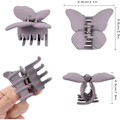 Miniatyrbild 2 av 4: St Butterfly Hårklämmor Halkfria Fjäril Hårklämma Starkt Grepp Hårklämma för Medium Tjockt Hår 6 Färger Franska Håraccessoarer_ryy