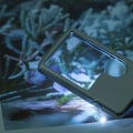 Miniatyrbillede 2 af 3: 6X 3X LED Forstørrelsesglas med lys, rektangulært LED-lys kort bærbart harpiks optisk linse barn spejl navn tablet forstørrelsesglas