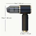 Pikkukuva 5 / 5: Kädessä pidettävä autonimuri Mini Suuri imu ja puhallus All-in-one Kaksikäyttöinen puhallusimuri Langaton kädessä pidettävä_xrzi Black - 4000 mAh 7.4v