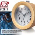 Miniatyrbillede 4 af 5: Analogt vækkeur - Retro Design - Lysende Urtavle Med Lys - Lydløs - Rejsevækkeur - Hørbar Alarm - Snooze-knap Snooze-funktion - Batteri O