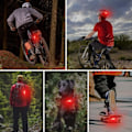 Pikkukuva 5 / 5: RYI) 2 kpl LED-takavaloja polkupyörään, erittäin kirkkaat ja USB-ladattavat