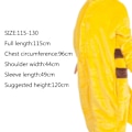 Miniatyrbilde 5 av 5: ru.Barn Jumpsuits Kostyme Dyr Onesie Nattkjole Pyjamas Hettegensere Sovetøy Cosplay Mardi Gras Kostyme Jul Halloween (Pikachu 130cm)