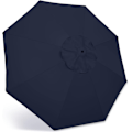 Miniatyrbillede 1 af 5: (Sort) 9ft Udendørs Parasol Udskiftningstop Passer 8 Ribber, Haveparasol Balkon Udendørs Cafe