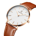Miniatyrbillede 4 af 4: Quartz Ur / Armbåndsur - Rosaguld/Brun Brun