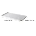 Miniatyrbilde 4 av 4: Vaskeservant Tørke Matte Kjøkken Avløpsbrett Te Serveringsbrett Kjøkken Avløpsbrett Avløpsbrett Holder Hvit White 33.8x22.6cm