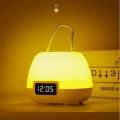 Miniatyrbillede 1 af 5: LED Bordlampe Genopladelig Fjernbetjening Natlys Udendørs Natmarked Boder Lys Svampe Ur Lys