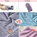 Miniatyrbild 2 av 2: Mikrofiber Hårhandduksset - Anti-Frizz Mikrofiber Hårhandduk För Lockigt Långt Hår Torkhanddukar - Snabb Magisk Hårtork För Kvinnor