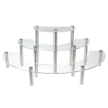 Miniatyrbilde 1 av 3: Bryllupskake Stativ Lagdelt Cupcake Stativ Godteri Gave Display Stativ Cupcake Servering Fat Kakeholder Stativ Transparent 39.5X15.75X12CM Transparent 39.5X15.75X12CM