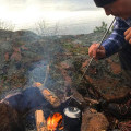 Miniatyrbillede 3 af 5: Flammeblæser i rustfrit stål, indtrækkelig flammeblæserstang, camping ildstarter, udendørs værktøj, flammeblæserrør