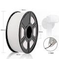 Pikkukuva 2 / 4: 3D-tulostusmateriaalit 3D-tulostimen PLA-materiaalit 3D-tulostimen filamenttimateriaalit nettopaino 1 kg valkoinen