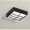 Miniatyrbillede 1 af 5: Vandafvisende LED Loftlampe, LED Loftlampe IP65 til Stue, Badeværelse, Kontor, Udendørs Veranda og Mere (18w + Hvidt Lys E)