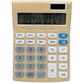 Miniatyrbillede 2 af 5: Standardfunktioner af bordregner, solcelle, dobbelt strømforsyning, grundlæggende regnemaskine med en stor 12-cifret LCD-skærm, elegant design til kontor
