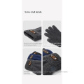 Miniatyrbillede 4 af 5: 1 Par Vinter Touchscreen Handsker Varme Foret Strikket Handsker Elastisk Manchet Vinter Tekstning Handsker Black P letter Male/Young Student