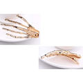 Pikkukuva 2 / 3: 2 kpl Alloy Rhinestone Skeleton Kynnet Hiustenpidike Hiusneula Kynsi Barrette Muodikkaat Hiusten Tarvikkeet Naisille Punainen Red