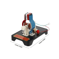 Miniatyrbilde 3 av 3: 1 Sett Elektrisk Motormodell Mini Motormodell Fysikk Eksperimentutstyr Svart 14X11CM Black 14X11CM