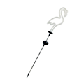 Miniatyrbilde 2 av 3: Solcellelampe Utendørs Flamingo Hage Ornament Solcelle Jordlys Spotlys Utendørs Solcelle Feelykter White 74X13CM