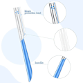 Miniatyrbillede 3 af 5: Dame Facial Razor Øjenbryn Shaver Razor Brow Shaper Øjenbryn Trimmer Formningsværktøj med Dæksel Blå 10 stk