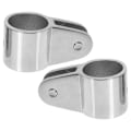 Miniatyrbillede 1 af 4: 2 stk. Rustfrit Stålhængsler Bådhængsel Rustfrit Stål Adaptere Bådudstyr Bimini Skinnebeslag Sølv Silver 5x3.5cm