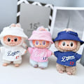 Miniatyrbild 3 av 5: /RYI/Labubu Kläder med Hattar 2-delat Set Outfit Labubu Kläder Pink 15-17cm doll
