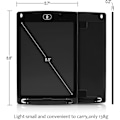 Miniatyrbilde 5 av 5: Svart LCD Skrivetavle, 8,5-tommers Digital Tegneplate Papirløs Notatbrett Bærbar Slitesterk Doodle Whiteboard For Barn Og Voksne