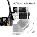 Pikkukuva 2 / 4: LED-otsalamppu 6000 lumenia, 4 valotilaa, Ladattava 18650 otsalamppu