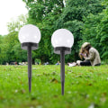 Miniatyrbild 3 av 4: 4 st Solcellslampor Trädgårdsbelysning Sollampa Utomhus Stigen Ljus Sol Landskap Belysning