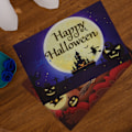 Miniatyrbilde 5 av 5: Halloween Serviettsett med 3, Spøkelsesgresskar Høst Sesongfest Serviett, Bordmatter for Innendørs Kjøkken Spisestue Borddekorasjon