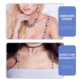 Miniatyrbild 2 av 5: Glitter Bralette Osynliga Bh-band Justerbara Bh-band Transparenta Bh-band Bh-band Bh-band Blue 42X2.2X0.7CM