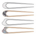 Pikkukuva 3 / 3: 4 kpl Metalliset Hiuspiikit Updo Chignon -piikit U-muotoiset Hiuspiikit Hiuspiikit Naisille Koristeelliset Hiuspidikkeet Assorted Color 11X2.5X1cm