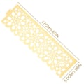 Miniatyrbilde 3 av 3: 50 stk Serviettholdere Bord Gull Serviettringer Sett Bordnummer 1-30 Dekorative Servietspenner Bryllup Golden 17X5X2CM