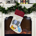 Miniatyrbilde 2 av 5: 5 stk Jule Strømper Dekorasjoner, Godteri Strømper for Små Gaver Jul Juletre Peis Feriefest Favør